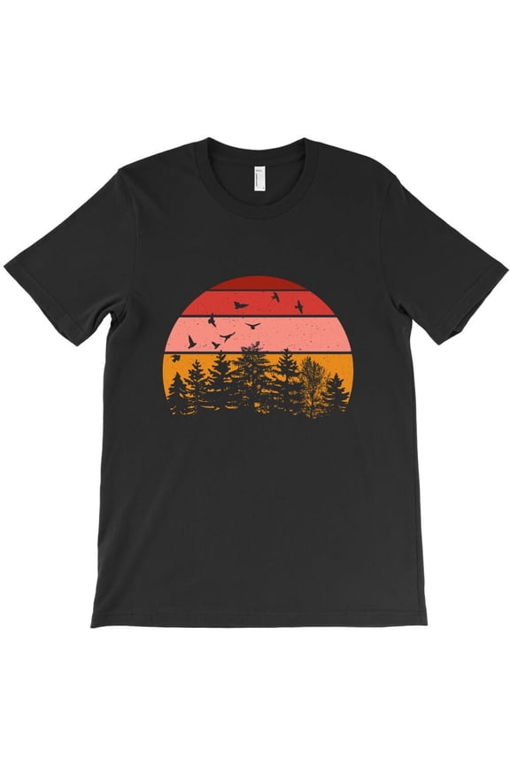 Explore Wilderness Wild Forest Funny Sunset Outdoor Adventure H18219 Unisex T-Shirt, Up to 5XL Available