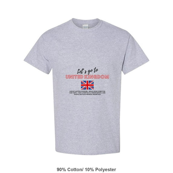 Explore World Showcase U K Epcot Pavilion Travel Park Fan Souvenir Trip T-Shirt, for men & women, up to size 5XL