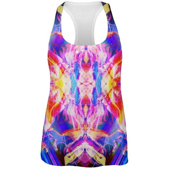 Explore the Multiverse All Over Womens Work Out Tank Top Multi X-LG