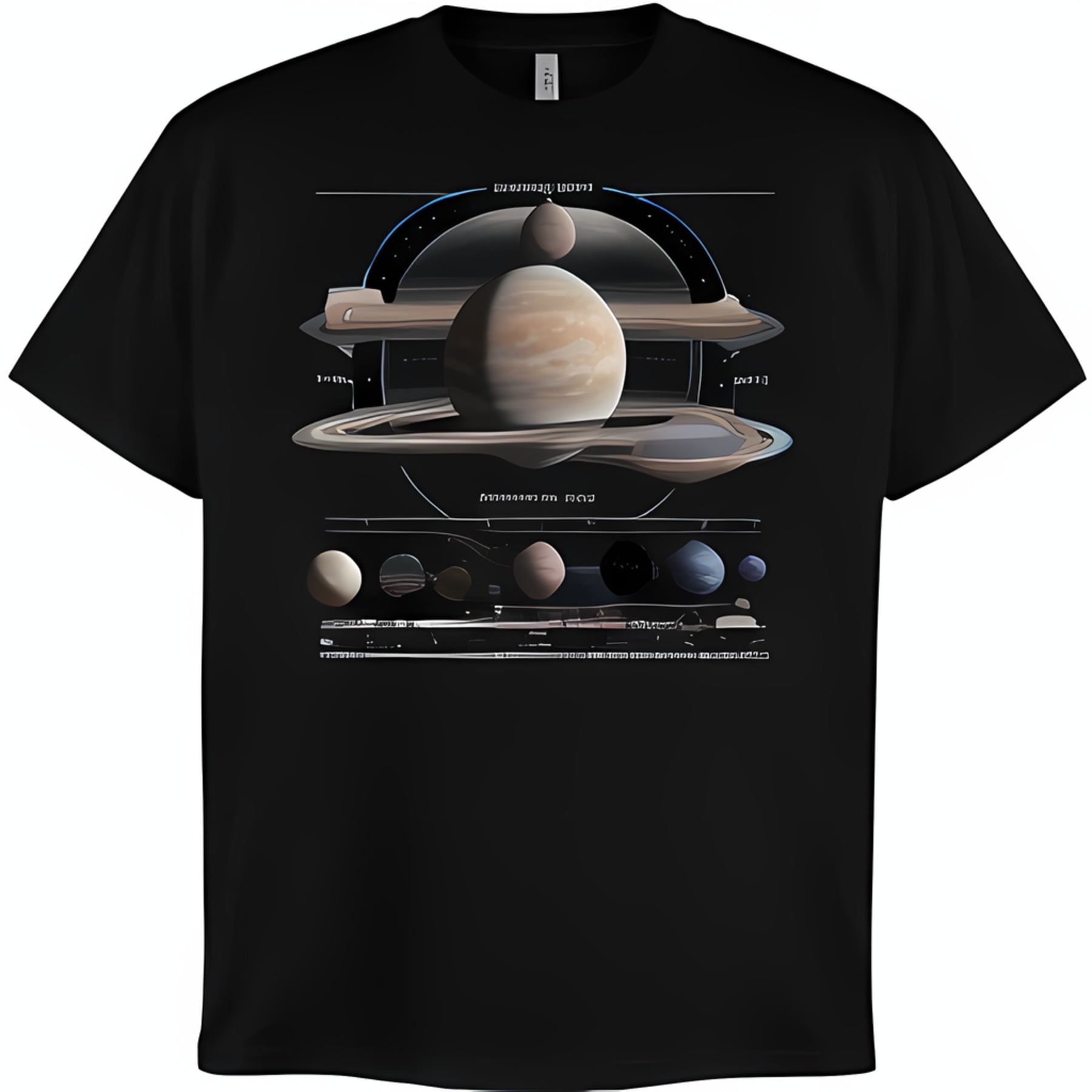 Explore the Universe on Your Chest with this Solar System Planets Black ...