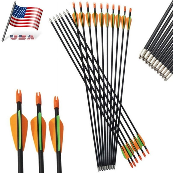 Explore the Wilderness with 28" Archery Fiberglass Arrows and Kids Recurve Bow - Local Wholesale in USA