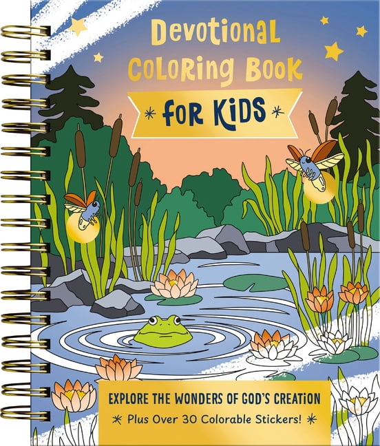 Explore the Wonder of God's Creation: Devotional Coloring Book for Kids, (Spiral-Bound)