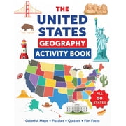 Explore the World Workbooks The United States Geography Activity Book Colorful Maps, Puzzles, Quizzes, Fun Facts, Paperback