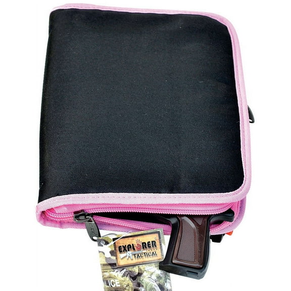 Explorer 11.50 X 8.50" Pouch/ Document Bag, Pink Trim