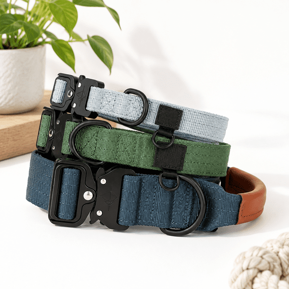 Explorer Dog Collar, Alaska Daybreak, Size 0, Heavy Duty Nylon with Metal Buckle