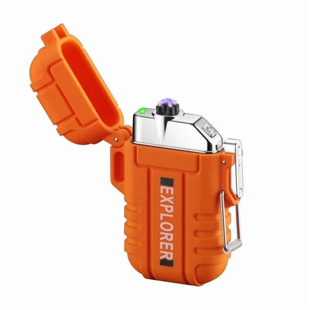Explorer Dual Arc Plasma Electric Rechargeable Flameless Lighter Waterproof Windproof