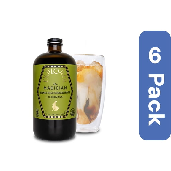 Explorer Magician Cold Brew Chai Tea Concentrate 32 fl oz (Pack Of 6)