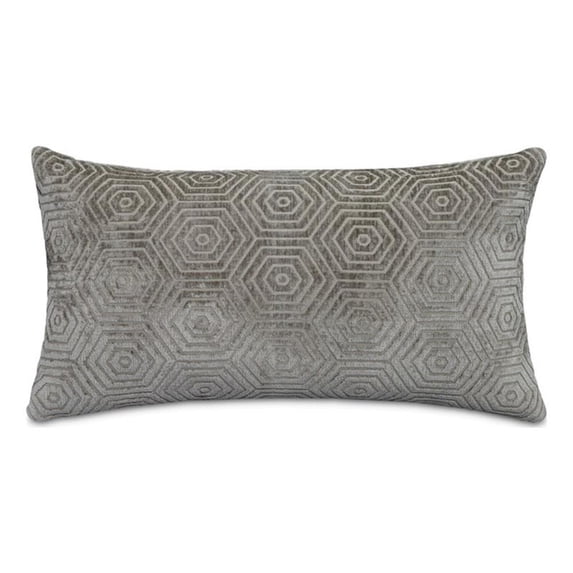 Explorer Sutter 13" x 24" Chenille Oblong Pillow - Steel Gray in Set of 2