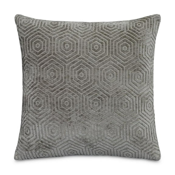 Explorer Sutter 19" Square Chenille Accent Pillow - Steel Gray in Set of 2