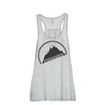 thumbnail image 1 of Explorer Women's Fashion Sleeveless Flowy Racerback Workout Yoga Tank Top Sport Grey 2X-Large, 1 of 3