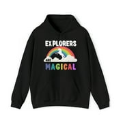 Explorers Are Magical Graphic Hoodie Sweatshirt, Sizes S-5XL