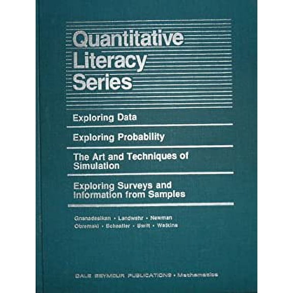 Pre-Owned Exploring Data (Quantitative Literacy series) (Paperback) 0866513213 9780866513210