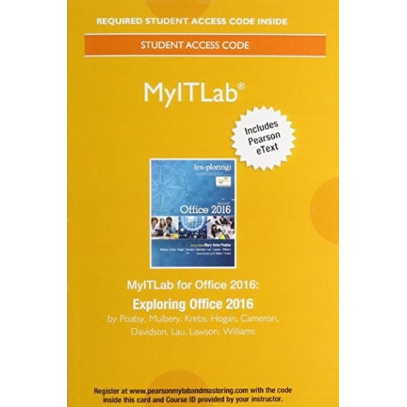 Pre-Owned Exploring Microsoft Office 2016 Volume 1; Mylab It with Pearson Etext--Access Card--For Exploring Microsoft Office 2016 Paperback
