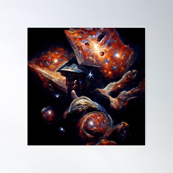 Exploring The Fourth Dimension Poster Wall Art, Modern Wall Decor, 16x16 UNFRAMED