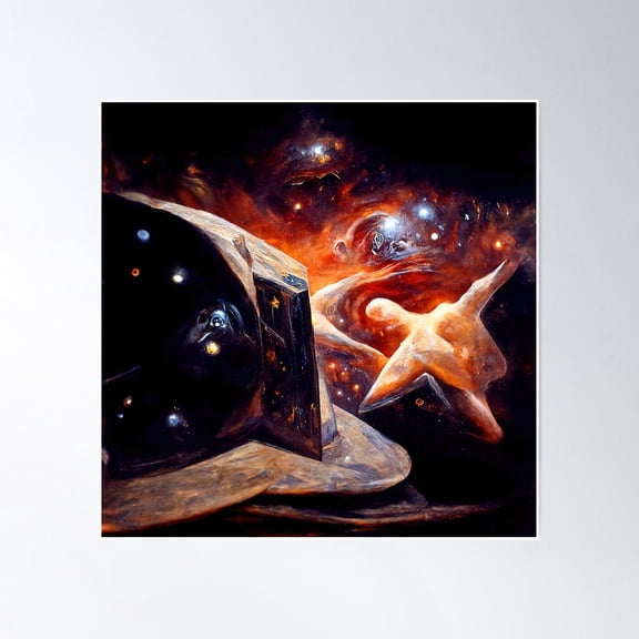 Exploring The Fourth Dimension Poster Wall Art, Modern Wall Decor, 16x16 UNFRAMED