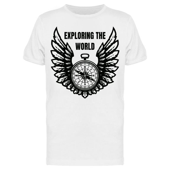 Exploring The World: Clock T-Shirt Men -Image by Shutterstock, Male 3X-Large