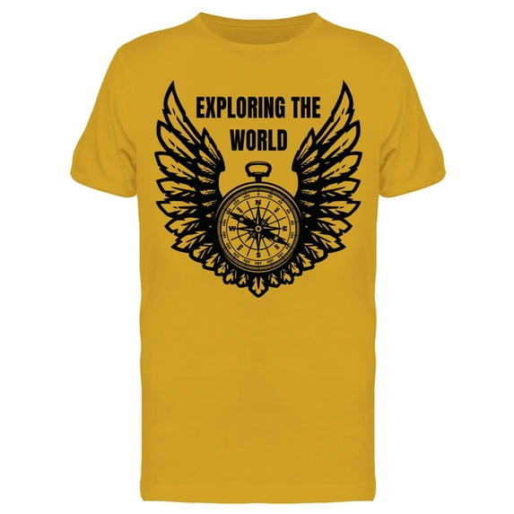 Exploring The World: Clock T-Shirt Men -Image by Shutterstock, Male XX-Large