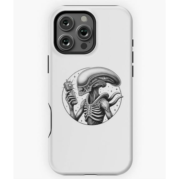 Exploring the Unknown Alien Art M0995 Phone Case for iPhone 17 16 15 14 13 12 11 Pro Max