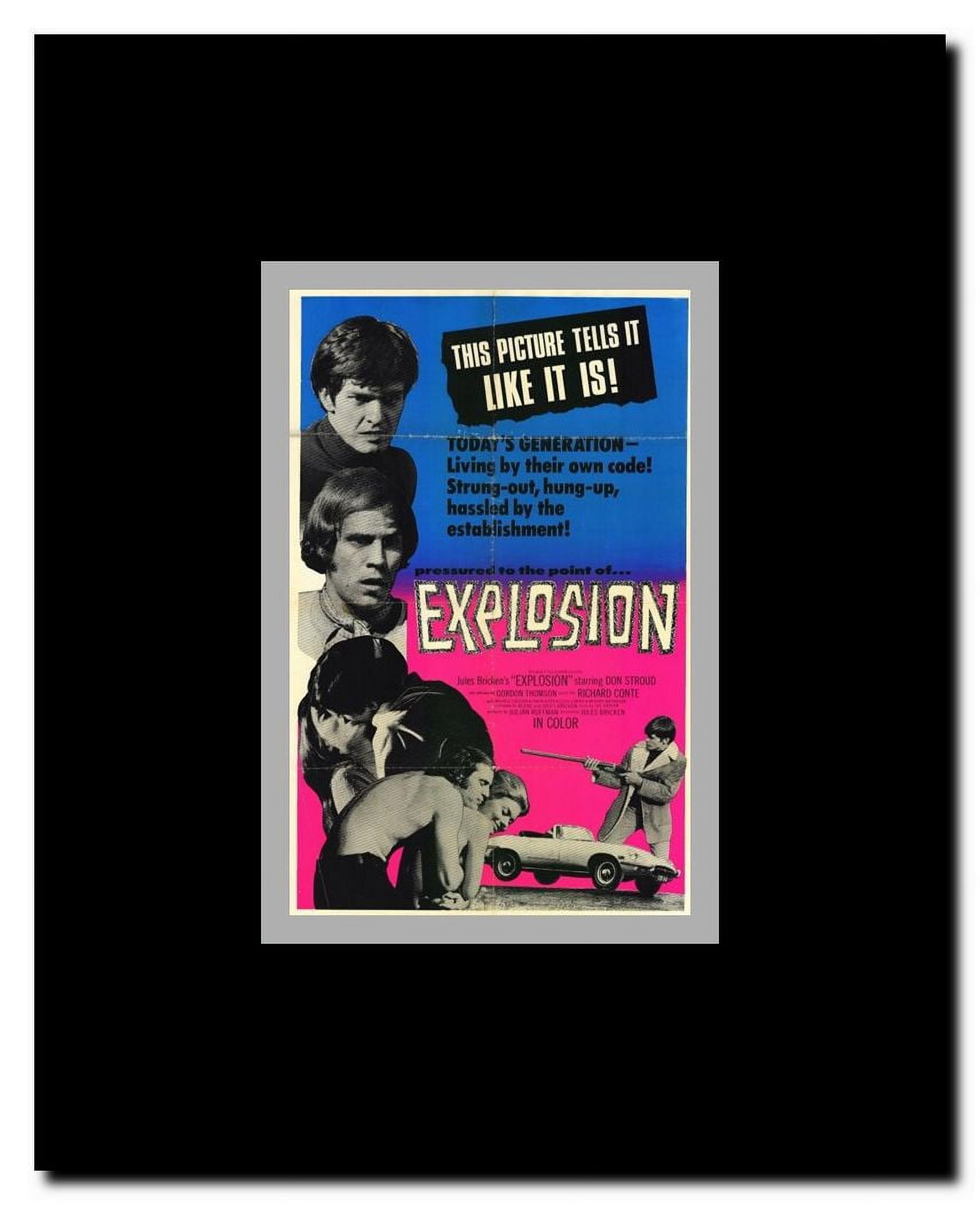 Explosion Framed Movie Poster