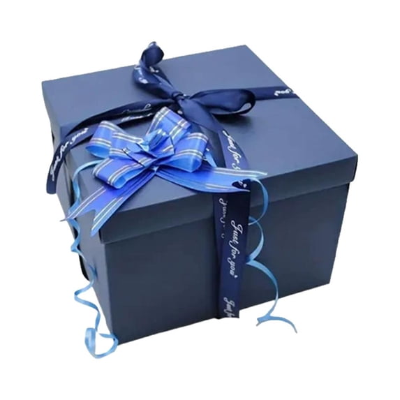 Explosion Gift Box, 5 - Layer DIY Paper Surprise with Photo and Candy Compartments, 9.45 in for Birthday Wedding Anniversary Gifts