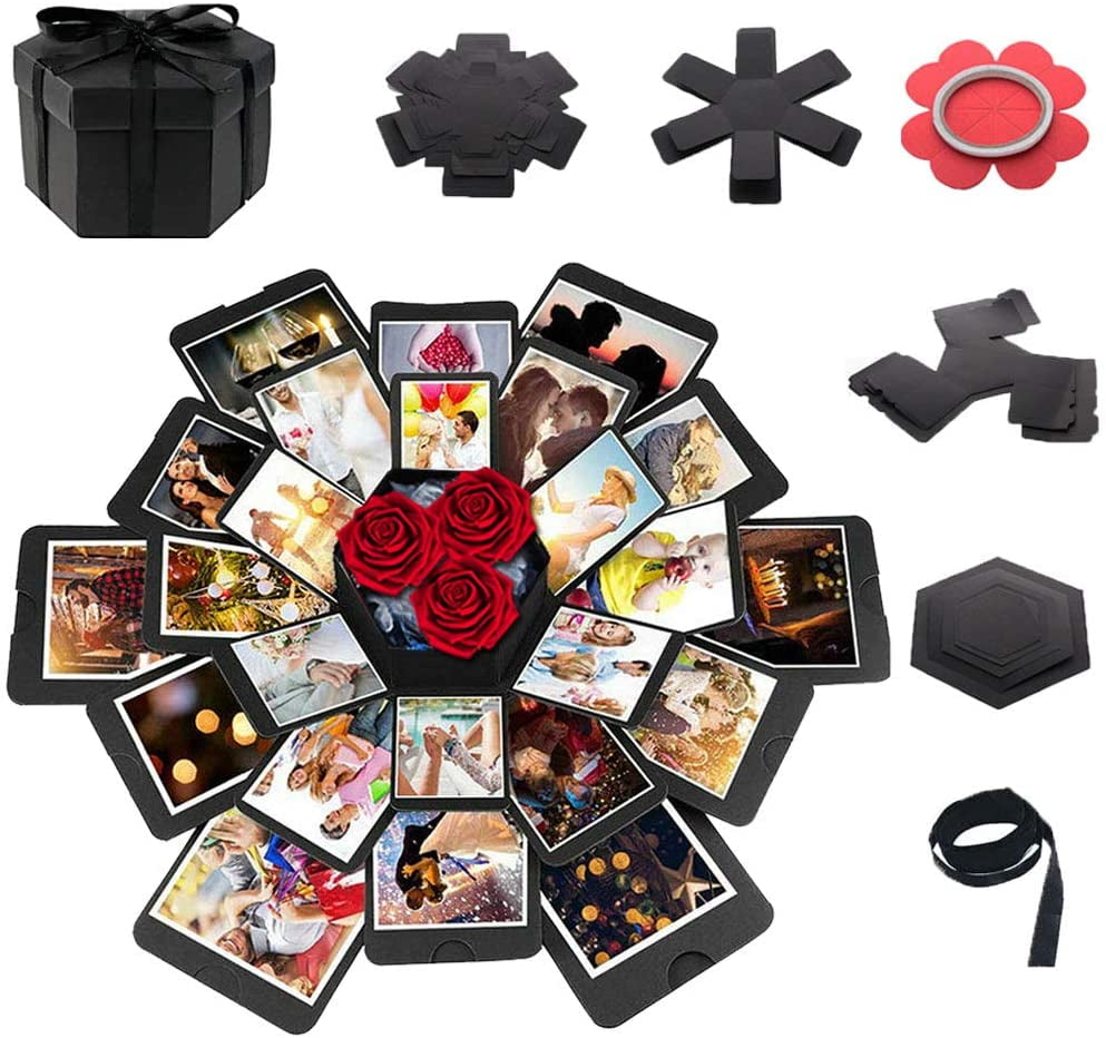 Explosion Gift Box,Diy Photo Album Scrapbooking,Surprise Love Box For Wedding Anniversary,Birthday Party