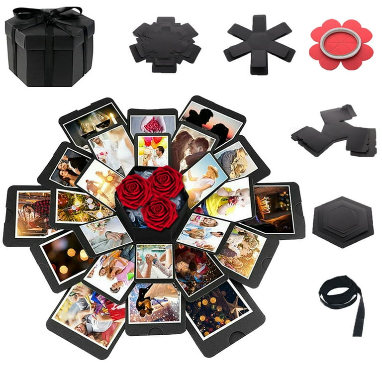 DIY Explosion Gift Box Set, Love Box, Scrapbook Style Album for