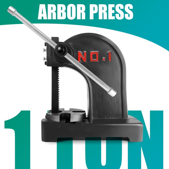 Explosion-Proof 1-Ton Hydraulic-Assist Press - 5.5" Clearance Cast Iron Base - ATEX Certified for Chemical Plant Equipment Assembly & Mining Conveyor Belt Repair