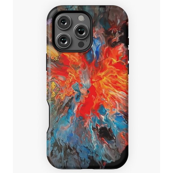 Explosion of Color Abstract Phone Case for iPhone 16 15 14 13 12 11 Pro Max