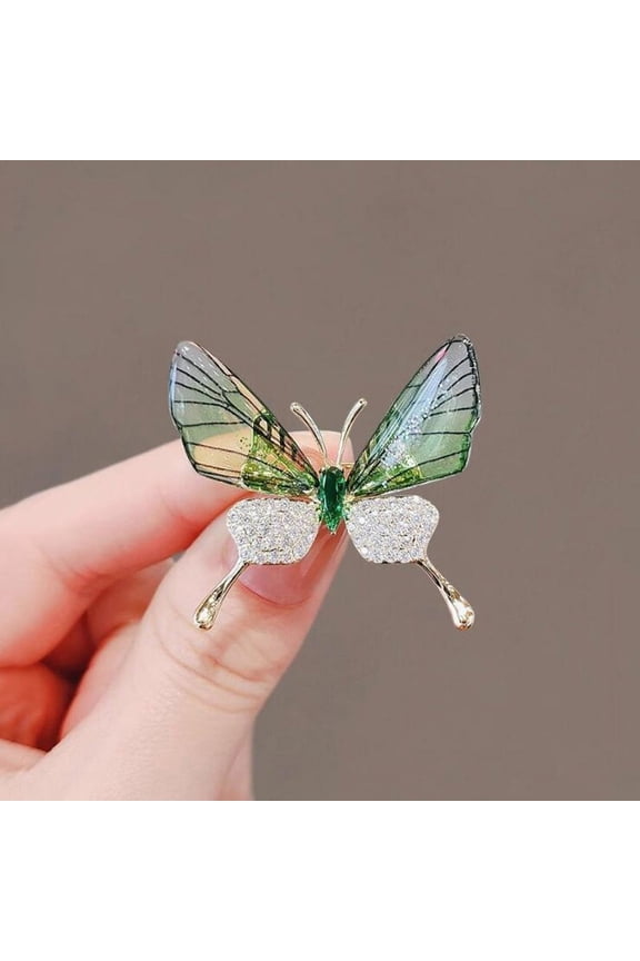 Explosion-proof Butterfly Brooch Insect Corsage Women's Accessory Acrylic Transparent Wings High-grade Clothing Pin
