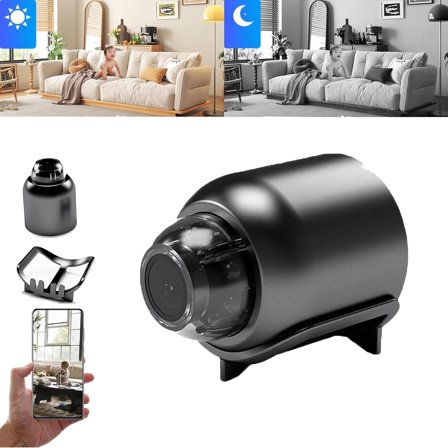 Explosive Home Cat Eye Camera, 2025 New Cat Eye Camera, 1.1 in Mini WiFi Camera 1080p HD - Night Vision Included, Hidden Camera with Real-Time Dynamics and Motion Activation, Easy Installation (1Pcs)