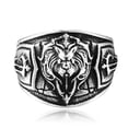 thumbnail image 1 of Mens Lion Head Alloy Ring European Style Jewelry Gift, 1 of 6
