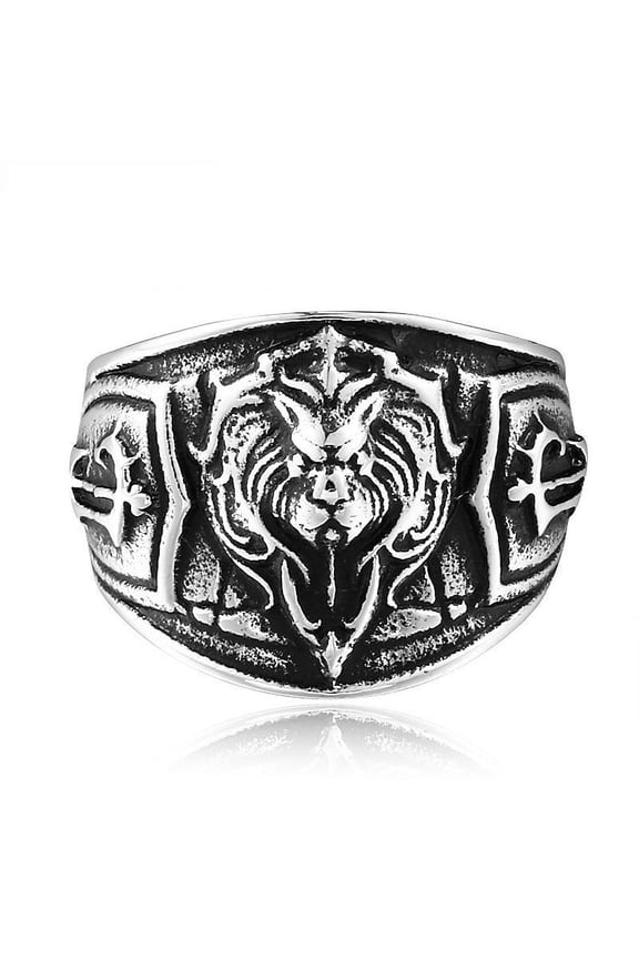 Explosive Jewelry Domineering Men's Ring Alternative Lion Ring