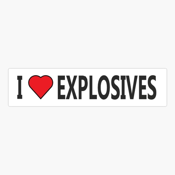 Explosive Love Bold Chemistry Inspired Sticker