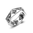 thumbnail image 1 of Explosive Titanium Steel Ring Polygon 3D Ring, 1 of 10