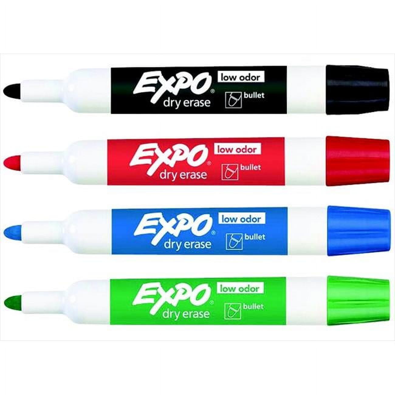 Expo 059745 Low Odor NonToxic Dry Erase Marker, Bullet Tip, Assorted