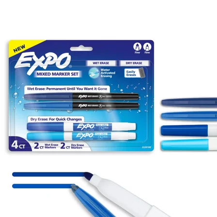 Expo 4ct Asst Dry Erase Marker