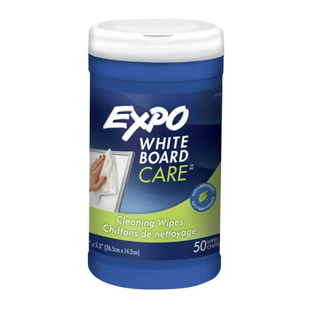Expo Dry Erase Board Cleaning Wet Wipes, 50 Count, Dry Erase Board Surface Cleaners