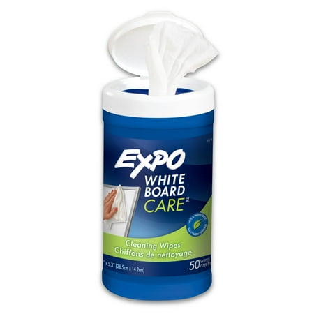 Expo Dry Erase Board Cleaning Wet Wipes, 50 Count, Dry Erase Board Surface Cleaners