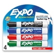 thumbnail image 1 of Expo Dry Erase Markers Multipack, Bullet Tip, Multicolor, 4 Count, 1 of 1