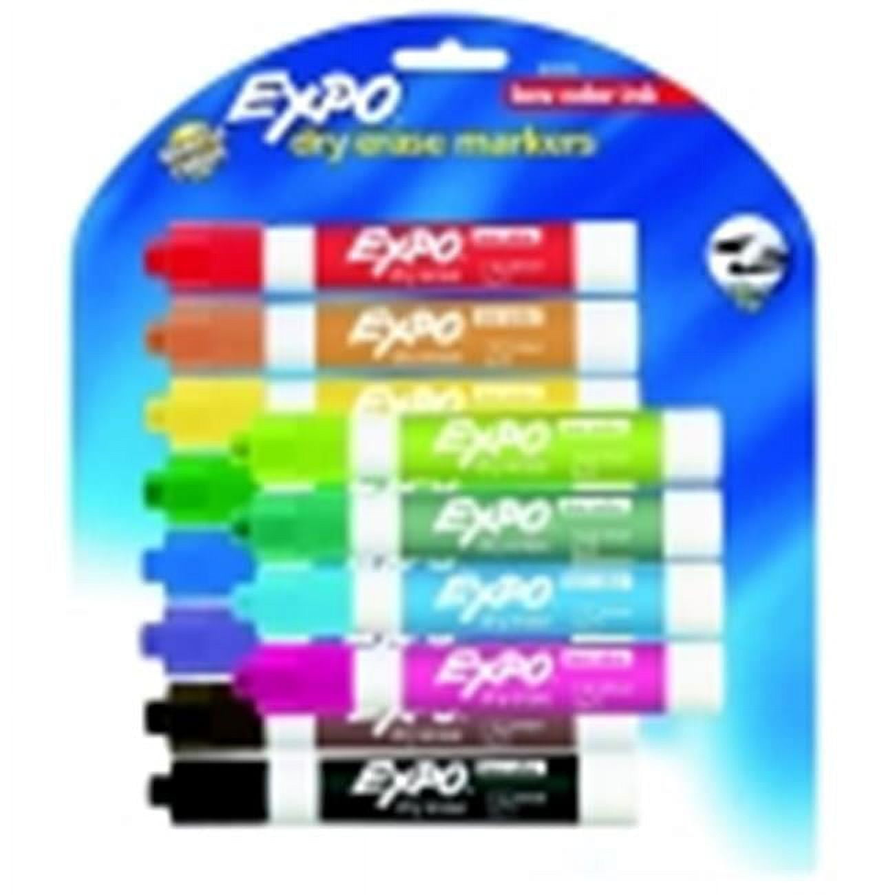 Expo Fine Tip Low Odor NonToxic Dry Erase Marker, Pack 12