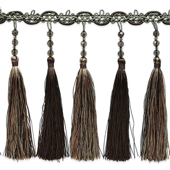 Expo Int'L 2 Yards Of Cilene Beaded Tassel Fringe Trim