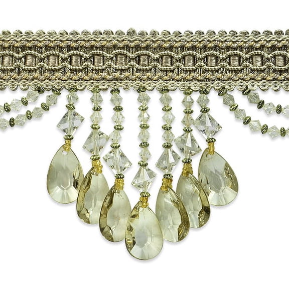 Expo Int'L 2 Yards Of Isabella Scalloped Bead Fringe Trim