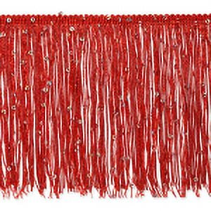 Trims by the Yard 18 Metallic Chainette Fringe Trim, Metallic Silver (Sold  by the Yard)