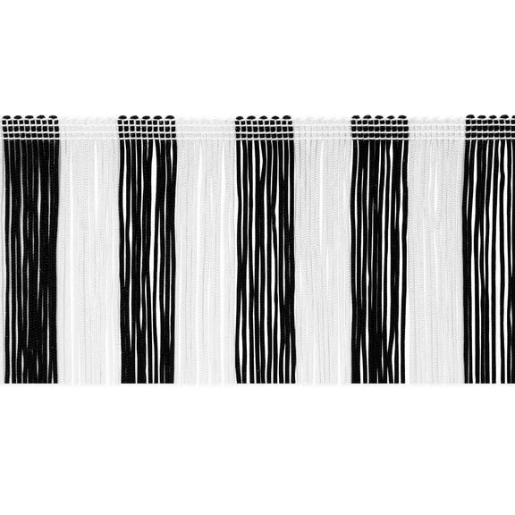 10 Yards of 2" Striped Multicolor Chainette Fringe Trim