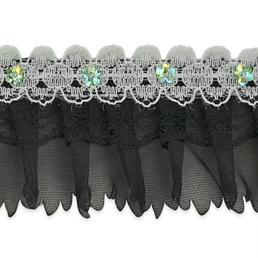 Expo Int'l 10 Yards of Elijah 1 3/4" Sequin Ruffle Lace Trim
