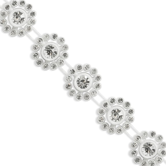 Expo Int'l 10 yards of Oval Medallion Glass Rhinestone Trim