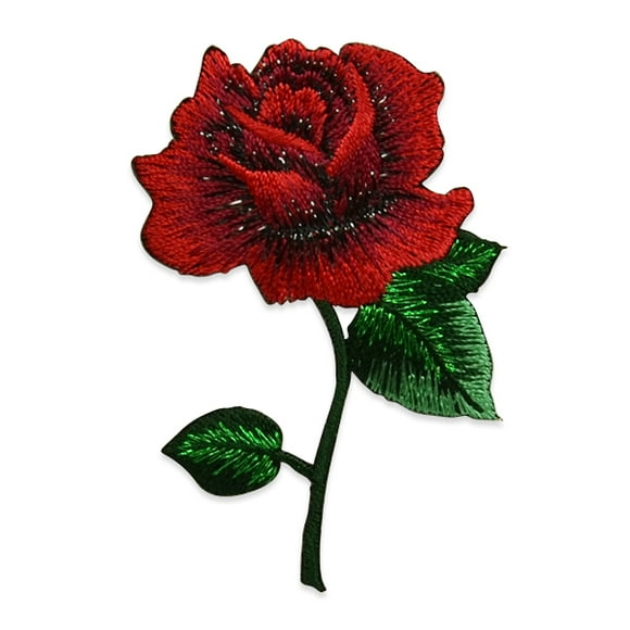 2 Pieces of Lilith Rose Embroidered Iron-On Patch Applique