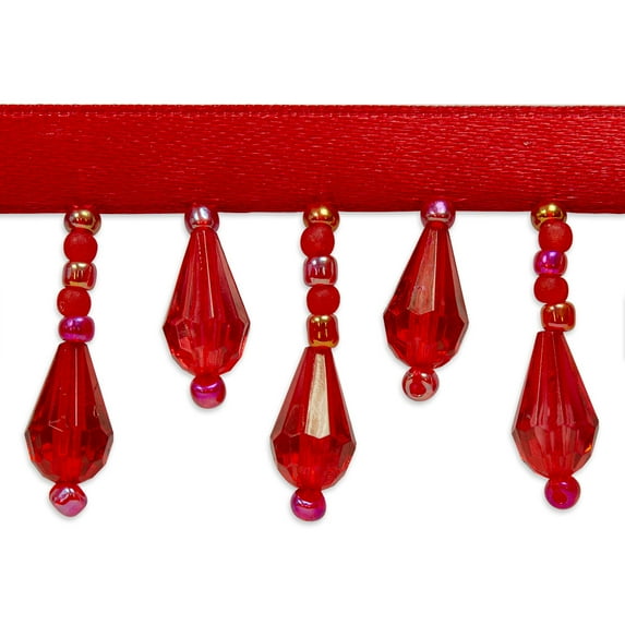 Expo Int'l 2 yards of Joanne Beaded Teardrop Fringe Trim