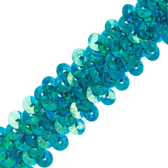 Expo Int'l 20 yards of 2 Row 7/8" Starlight Hologram Stretch Sequin Trim
