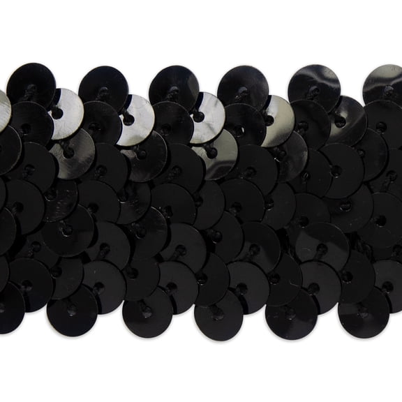 Expo Int'l 20 yards of 3 Row 1 1/4" Metallic Stretch Sequin Trim